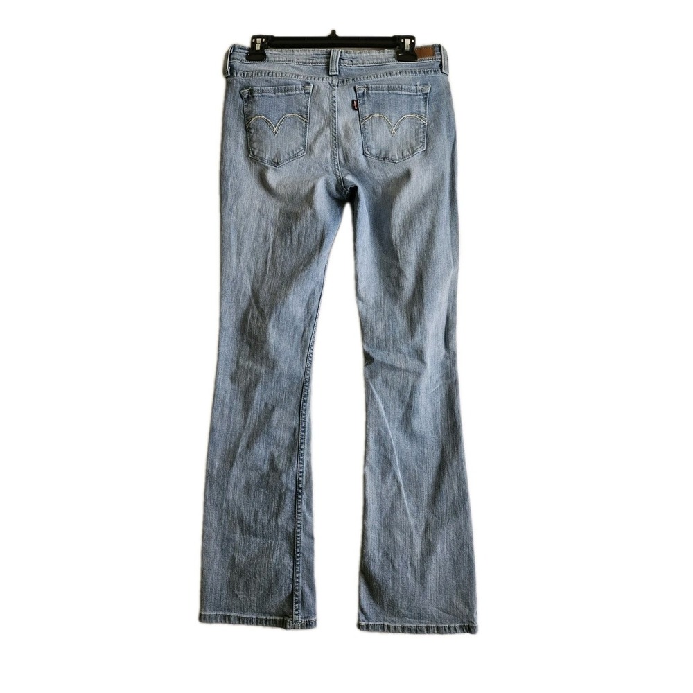 Levi's Jeans Women 1/30 Blue Demi Curve Low Rise Bootcut Skinny Light Wash Denim